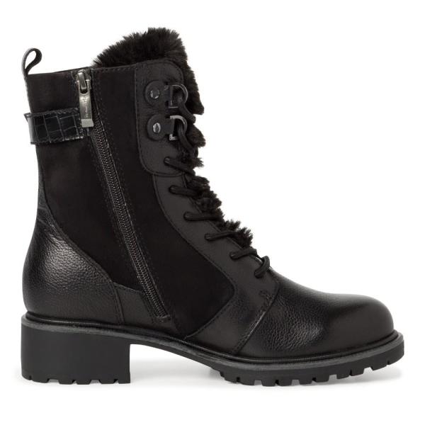 Tamaris Stiefelette Schnürboot warmfutter TOUCHit Fußbett schwarz S22  1-1-26852-29 