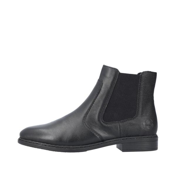 Rieker Antistress Damen Chelsea- Boots Leder schwarz S23 71670-00 