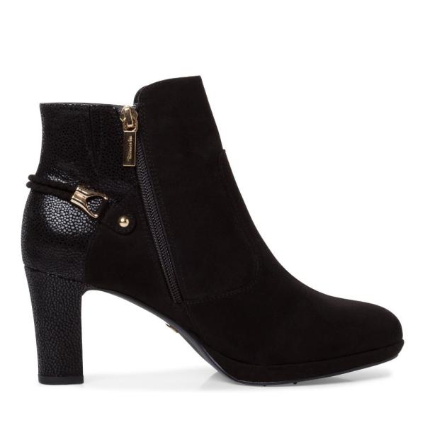 Tamaris elegante StiefeletteTOUCHit Fußbett schwarz S22 1-1-25335-29 