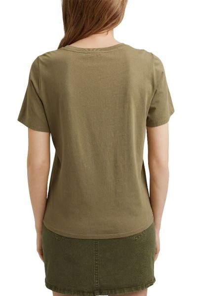 EDC T- Shirt mit Print 041CC1K324 S | C345 LIGHT KHAK | 
