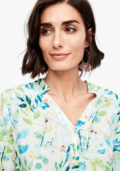 s.Oliver Bluse Langarm Floral 04899116083 1277369 34 | 02A2 creme AOP | 