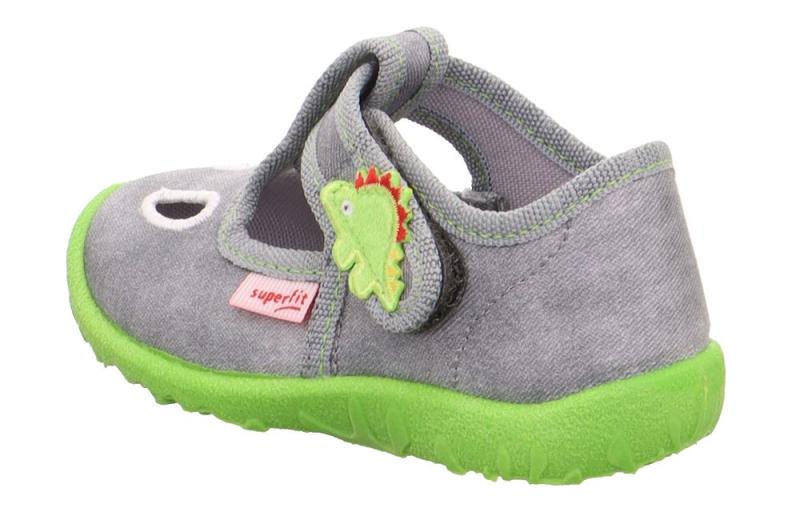 Legero Hausschuh mit Klettverschluss SPOTTY - grau S13  1-009248-2500 