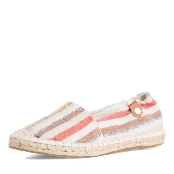Tamaris Espadrill Slipper blau gestreift 1-1-24605-26 38 | 957 ETHNO STRIP | 
