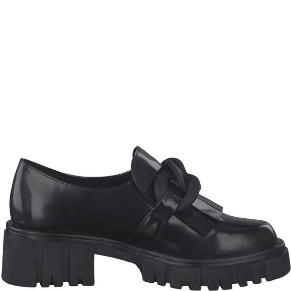 MARCO TOZZI Slipper Loafer Kettendetail  schwarz S22  2-2-24706-29 