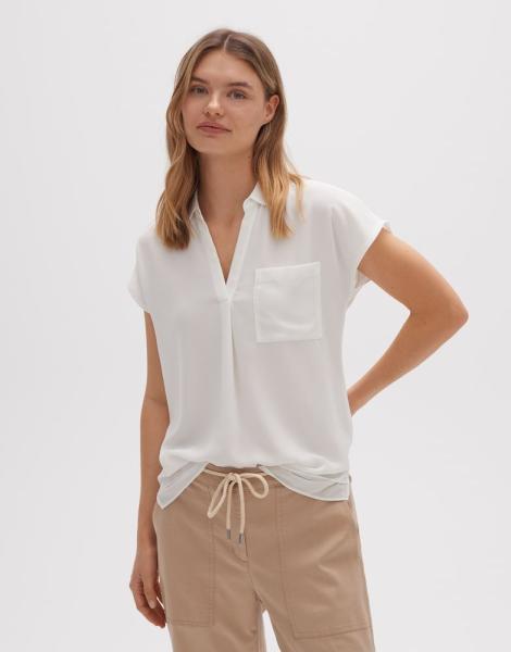 OPUS Shirtbluse Fuliso Kurzarm weiß S13 1016394624100 