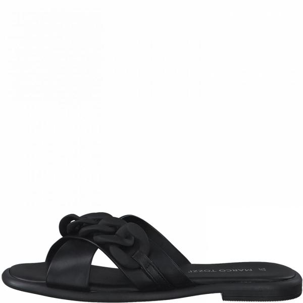 Marco Tozzi Pantolette Leder rosa schwarz S12  2-2-27121-28 