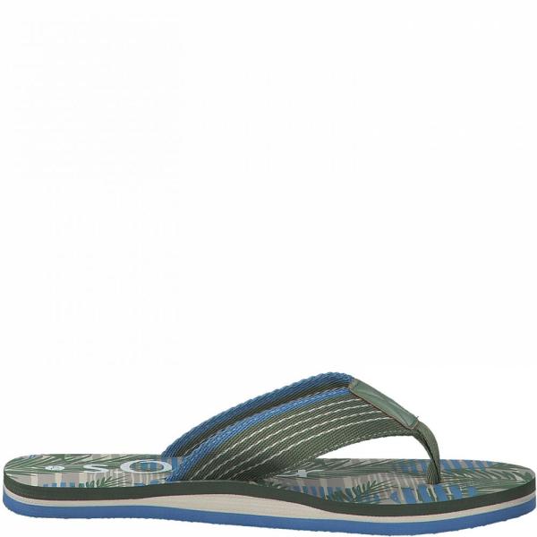 s.Oliver Herren Flip Flops Zehentrenner grün S12  5-5-17210-38 