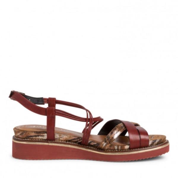Tamaris Sandale Riemchen Leder 1-1-28207-24 40 | 540 GRANATA COM | 