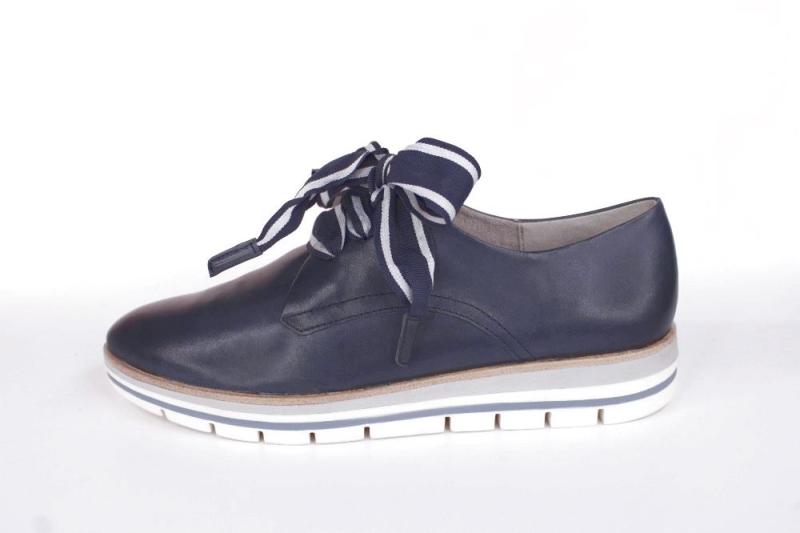 Marco Tozzi Schnürschuh Leder blau  2-2-23209-32 