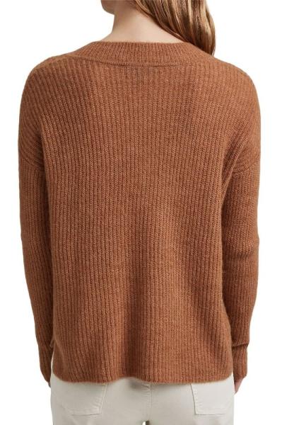 ESPRIT Pullover mit V-Ausschnitt mit Alpaka 991EO1I309 S | E239 CARAMEL 5 | 