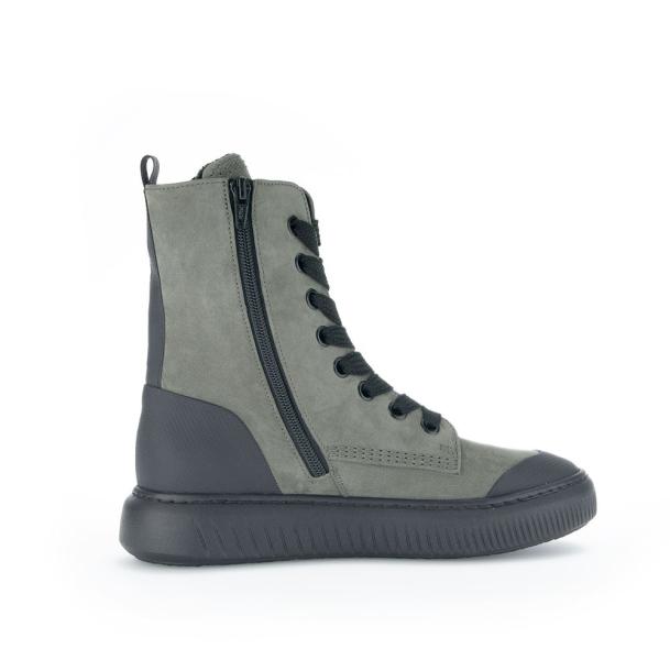 Gabor Damen Winterstiefelette  COMFORT-Mehrweite OPTIFIT-Wechselfußbett warm gefüttert grün S22 96.514.33 5,5 | efeu/schw(Flaus | H