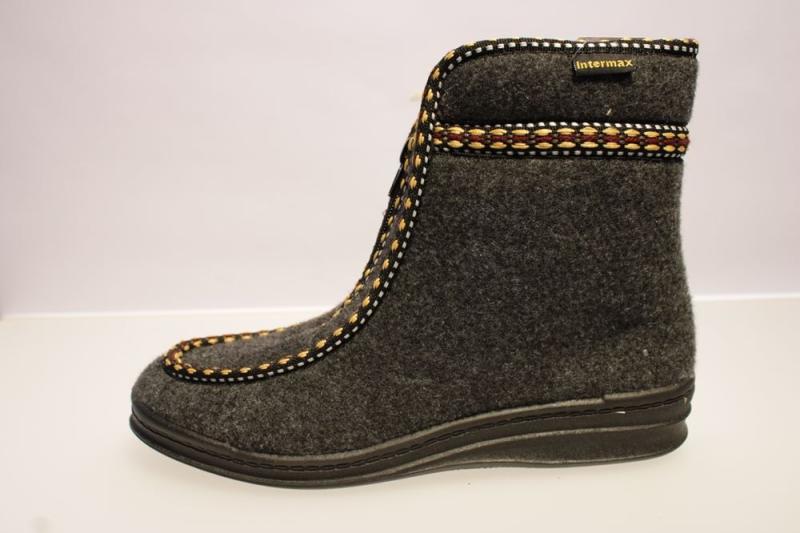Cosmos Cordes Hausschuh grau Top 12-W 