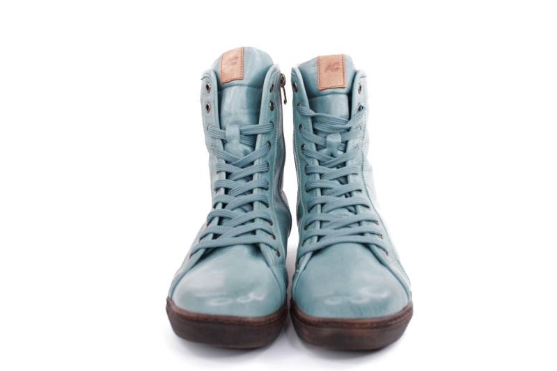 Andrea Conti Damen Schnürboots Schnürstiefelette Leder Warmfutter blau S22 0342856797 