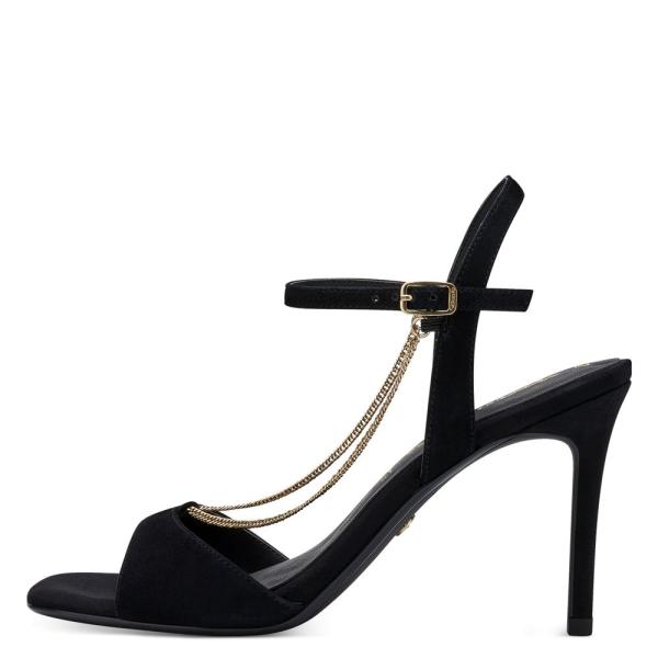 Tamaris Ledersandalette schwarz S13 1-1-28004-20 