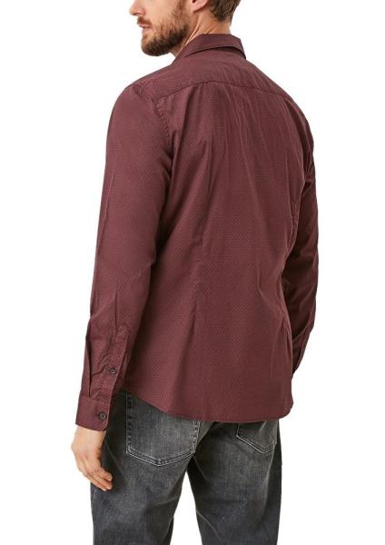 s.Oliver Hemd Stretch Slim Fit lila gemustert S21 2107804 