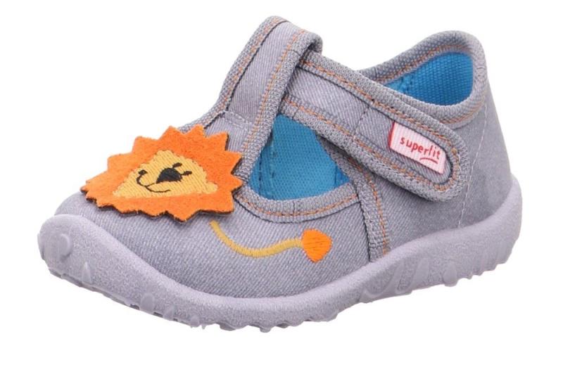 SUPERFIT SPOTTY Kinder Hausschuh grau 1-009256-2000 