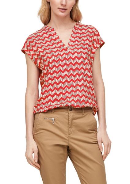 s. Oliver Blusenshirt Tunika rot blau 2063164 