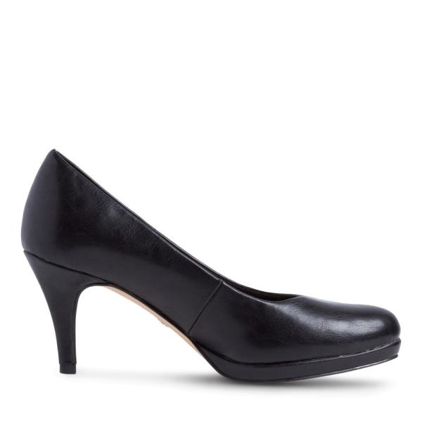 Tamaris Pumps Stiletto- Absatz TOUCHit Fußbett old rose und schwarz S12 1-1-22444-28 40 | 020 BLACK MATT | 