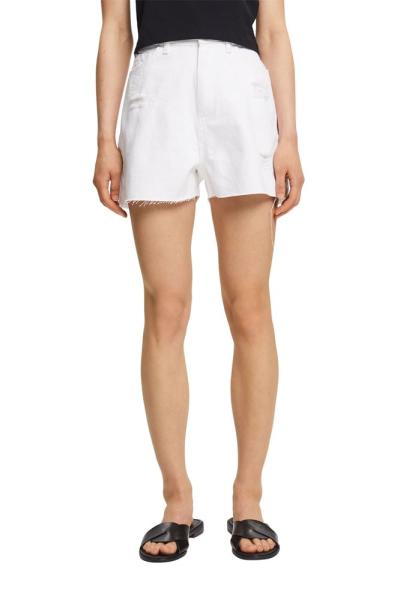 EDC Shorts kurze Hose used- Look weiß S22 052CC1C305 