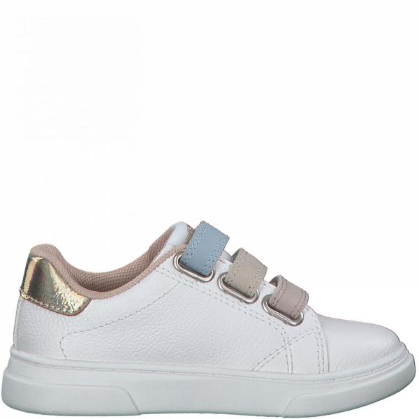 s.Oliver Sneaker Kinder Mädchen Klettverschluss weiß S12 5-5-34201-28 