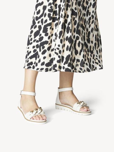 Marco Tozzi Sandale cream/gold S13  2-2-28610-20 