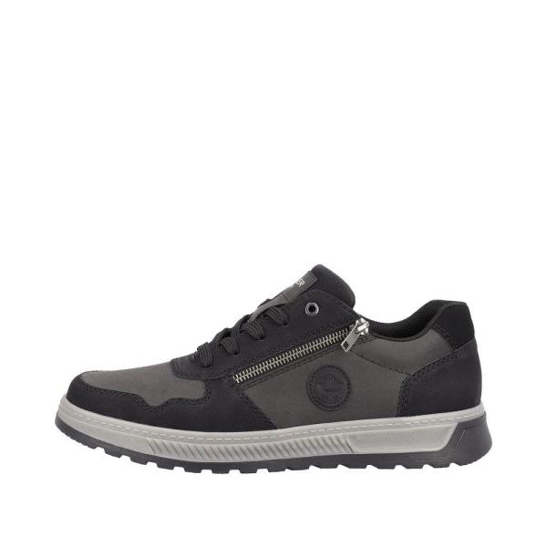 Rieker Antistress Herren Sneaker Schnürschuh Extraweite schwarz S23 37029-00 