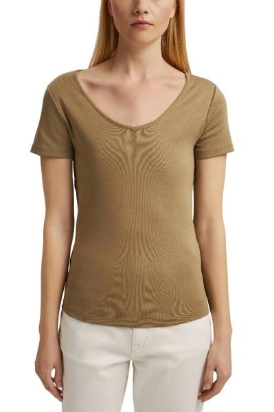EDC Basic T- Shirt V-Neck 041CC1K305 