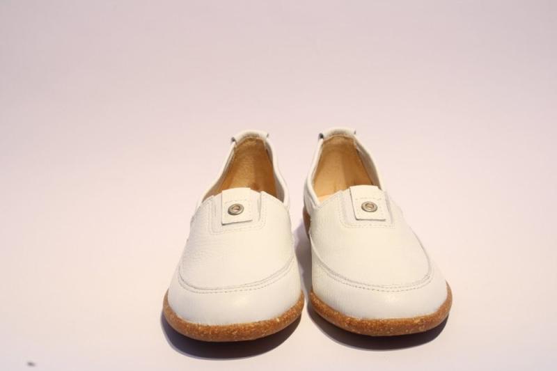 ACO Slipper Cindy leder weiß 341/9501 