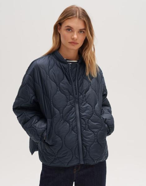 OPUS Steppjacke Jamine bright No Duck Down Stehkragen blau S13  10010611098174 