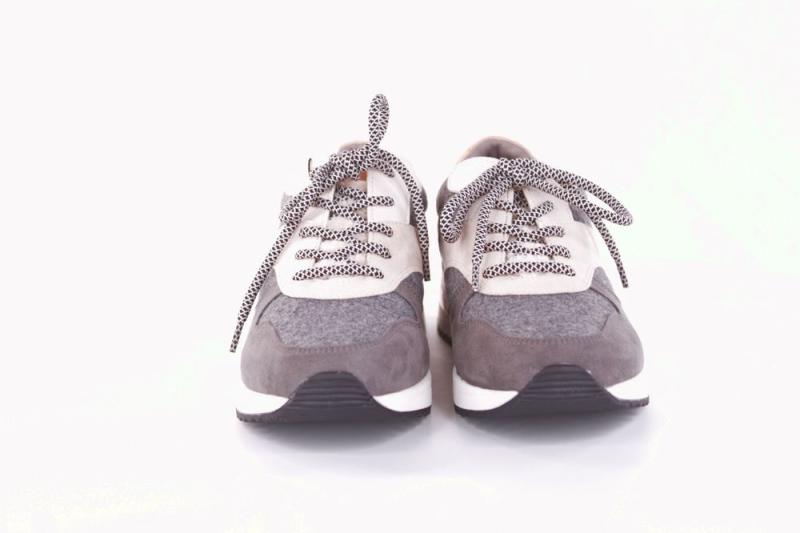 la strada grey wool micro Sneaker Schnürschuh Wechsel- Fußbett grau S21 2002973 