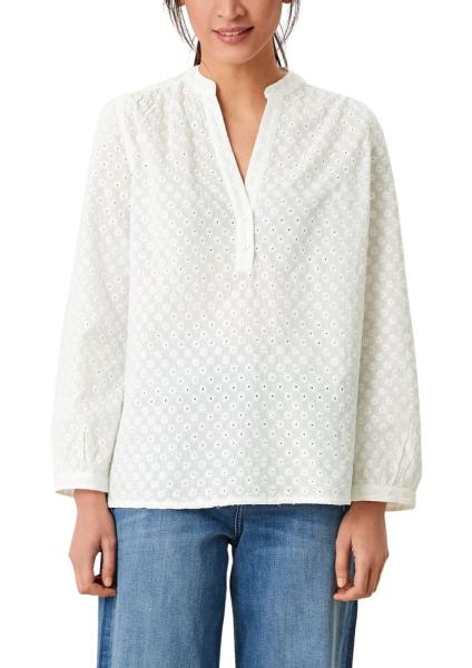 s.Oliver Tunikabluse Broderie Anglaise weiß S12  2111988 36 | 02L1 off-white | 