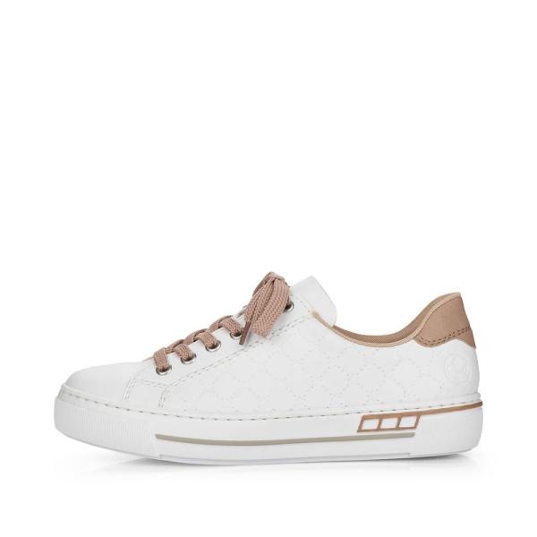 Rieker Antistress Damen Sneaker Schnürschuh Plateau- Sohle weiß S13 L88W2-80 