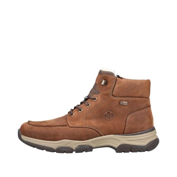 Rieker Antistress Herren Schnürboot Schnürschuh Leder TEX- Membran  braun S21 31240-22 