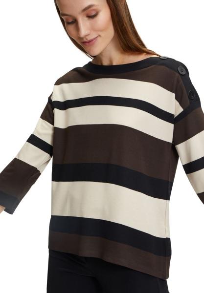 Betty Barclay Sweatshirt gestreift U - Boot Ausschnitt 3/4 Arm S21 22282986 