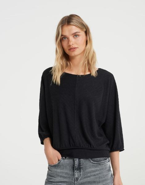 OPUS Sweatshirt Galari 3/4 Arm schwarz S22 1007179294143 
