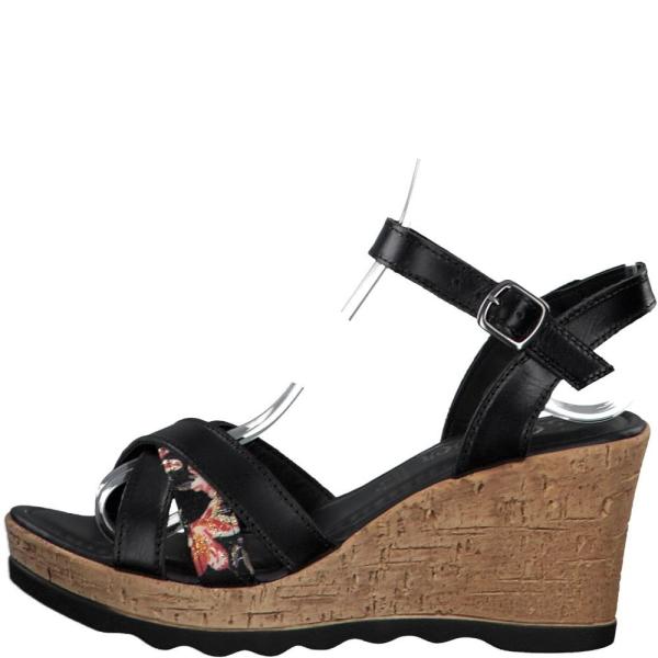 s.Oliver Sandale 5-5-28301-24 40 | 097 BLACK/FLOWE | 