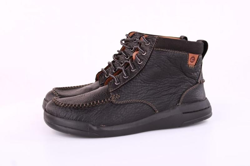 Clarks Driftway High Herren Schnürboot Schnürschuh Leder schwarz S21 26162969 