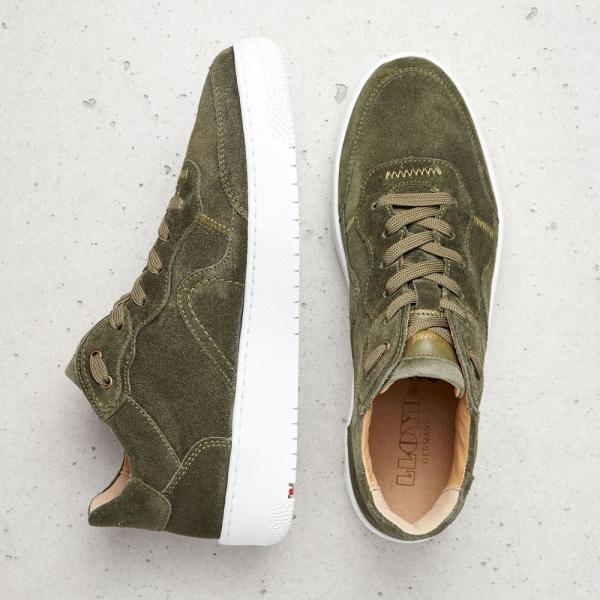 Lloyd Damen Sneaker CAMY grün Leder S22 22-218-31 41 | suede/crema | 