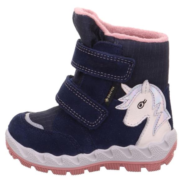superfit ICEBIRD - Blau/Rosa Boots mit Klettverschluss S22 1-006010-8010 