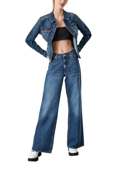 QS designed by Jacke aus Stretchdenim 2111544 