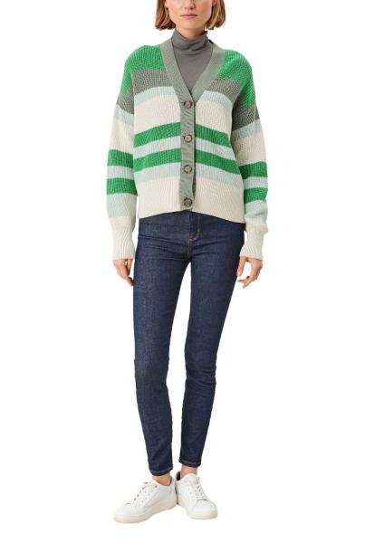 s.Oliver Cardigan mit Blockstreifen creme S12 2117576 