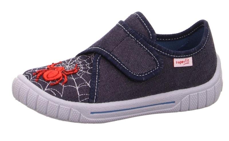 superfit Hausschuh BILL blau rot spider 1-000271-8100 
