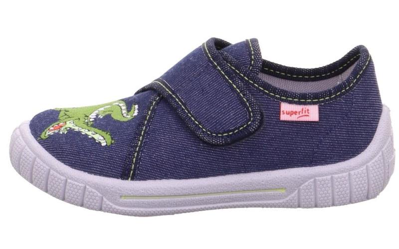 superfit Hausschuh BILL BLAU Kroko 1-800278-8040 