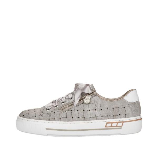 Rieker Antistress Damen Sneaker Plateausohle grafischer Print grau S12  L8811-40 