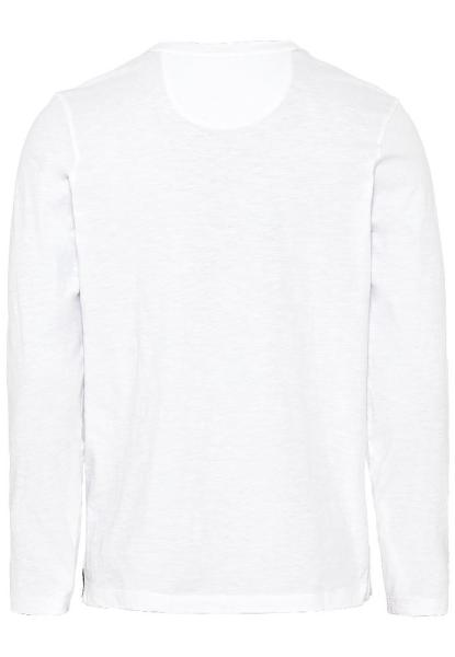 Camel Active Langarmshirt Henley - Kragen Organic Cotton cremeweiß Noos 9T05409371 