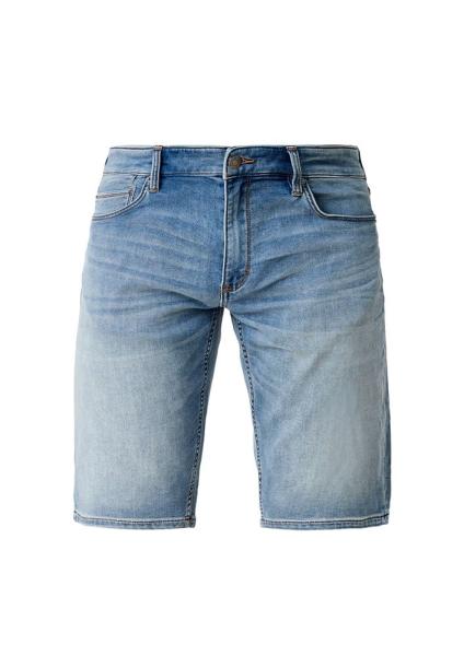 s.Oliver Herren Regular: Bermudajeans mit Waschung blau S13  2113492 