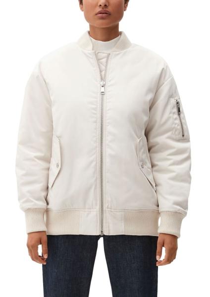 s.Oliver Damen Nylon- Blouson Jacke wattiert Stehkragen beige S22 2119872 