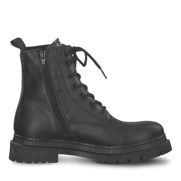 Tamaris Stiefelette Schnürboot warmfutter Wechselfußbett schwarz S22 1-1-26861-29 42 | 001 BLACK | 
