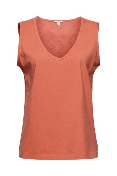 EDC by Esprit Blusentop Lochstickerei  rot coral 041CC1K303 M | C645 CORAL | 