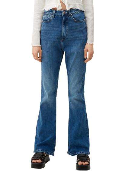 QS designed by Slim: Jeans mit Flared leg blau S13  2126856 